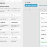 Custom Sidebars Widgets Page