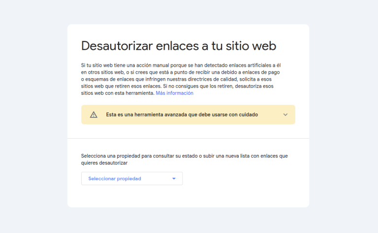 Desautorizar backlinks Tóxicos a tu sitio web