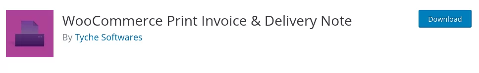 WooCommerce Print Invoice & Delivery Note 