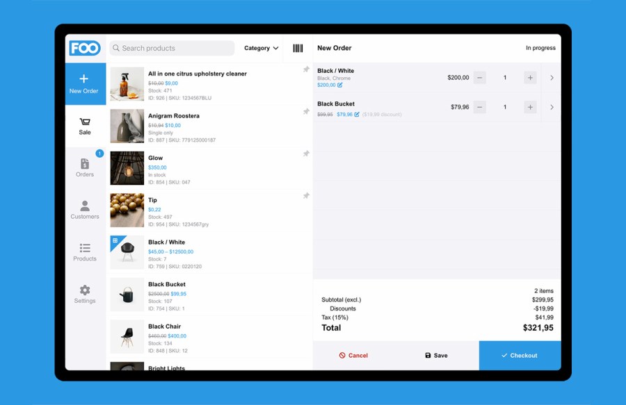 FooSales point of Sales WooCommerce 