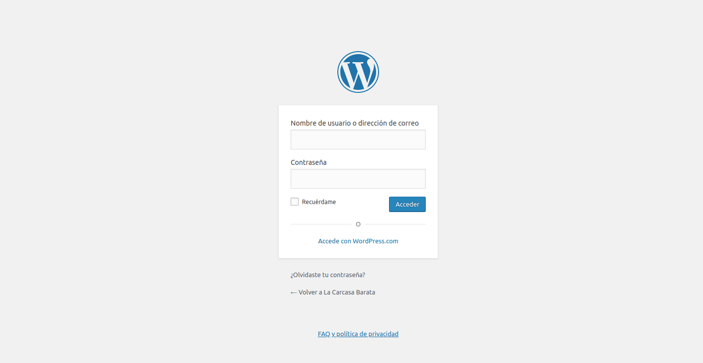 Personalizar el login de Wordpress