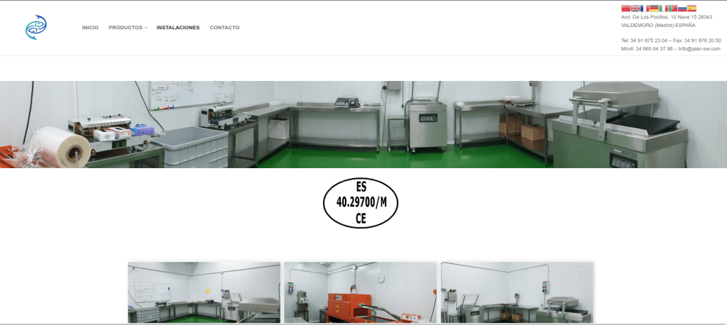 Diseño de web corporativa en Madrid Instalaciones