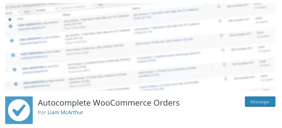 Completar pedidos automáticamente en WooCommerce con un plugin