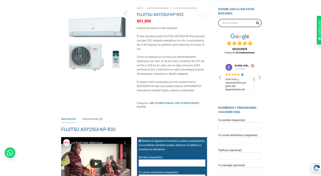 Diseño de catálogo web con formularios 4