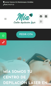 Diseño Centro láser Mía móvil