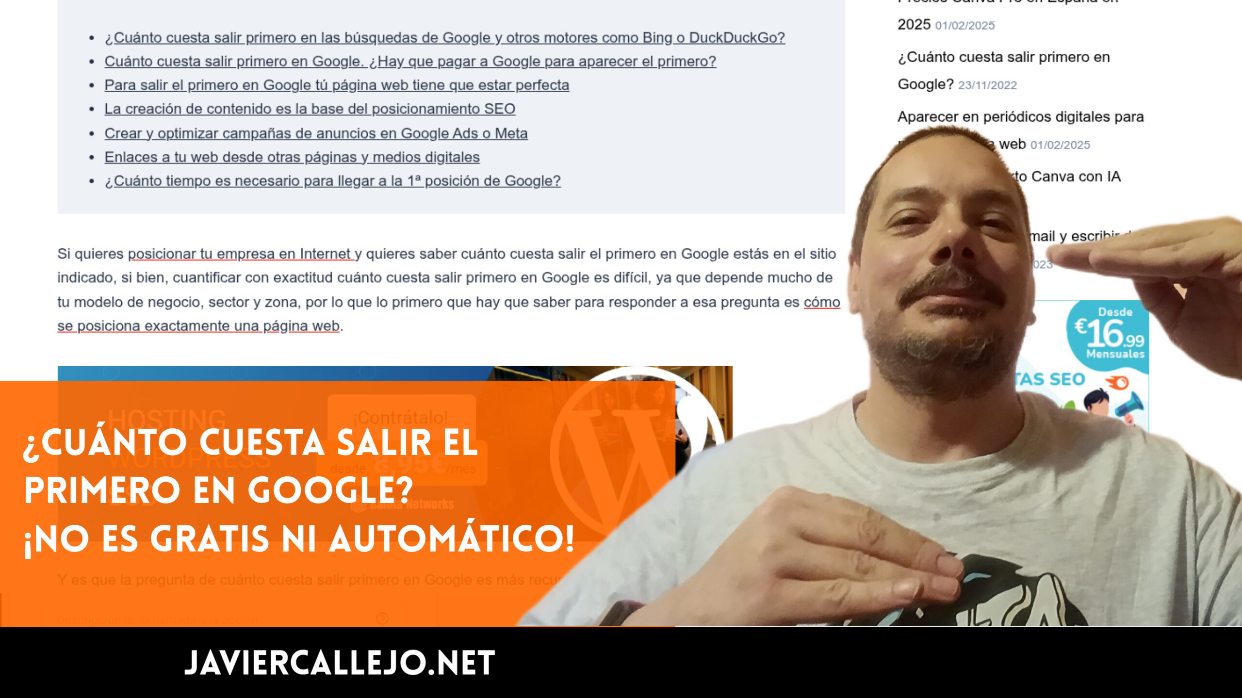 ¿Cuánto cuesta salir primero en Google? 2025