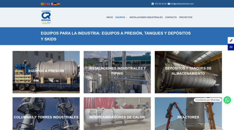 Caldereria rovira equipos