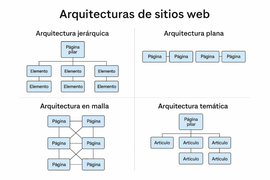 Tipos Arquitectura web SEo Sitios web