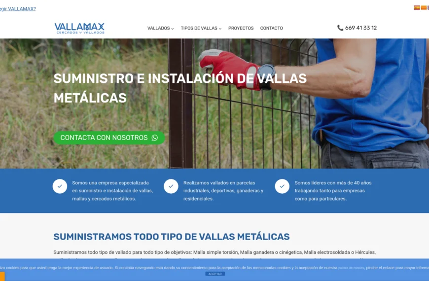 Diseño web Vallamax - Barcelona