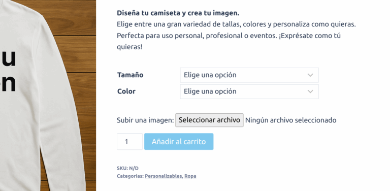 subir archivos en productos de WooCommerce