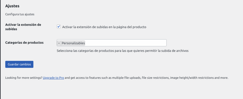 Subir imágenes en productos de WooCommerce plugin gratis