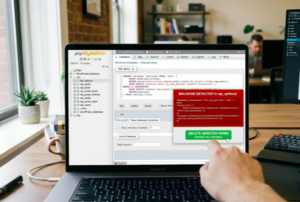 Eliminar malware de WordPress desde la base de datos