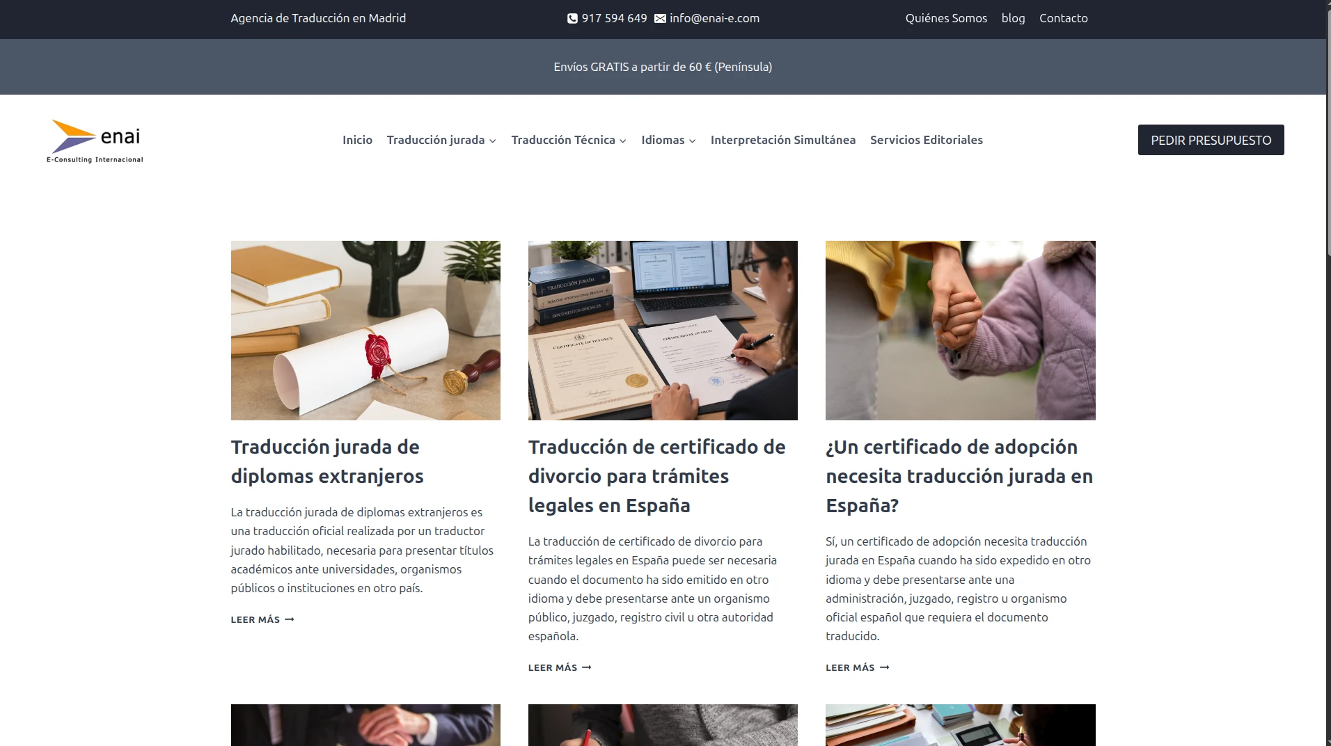Diseño empresa de traducciones juradas 3