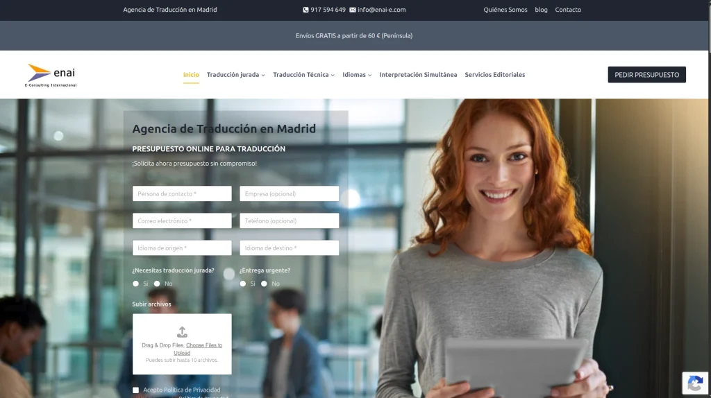 Diseño empresa de traducciones juradas 1